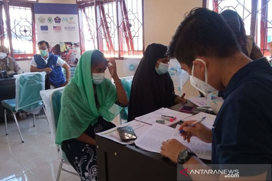 93 imigran Muslim Rohingya ikuti vaksinasi COVID-19 di Lhokseumawe
