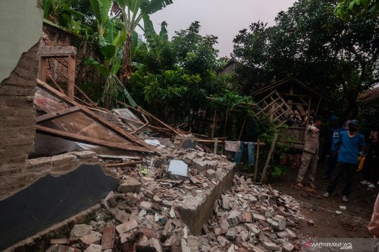 Gempa berdampak ke 19 kecamatan di Lebak