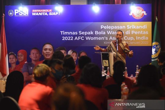 Pemberangkatan timnas sepak bola wanita Indonesia ke Piala Asia di India