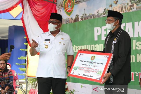 Untuk bangun Masjid Asrama Haji Maluku, pemerintah bantu Rp1,5 miliar
