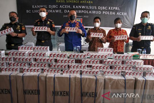 Bea Cukai gagalkan penyelundupan rokok ilegal senilai Rp6,6 miliar
