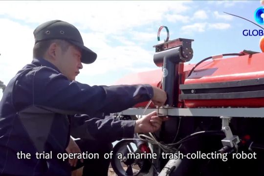 Robot pengumpul sampah laut diuji coba di China selatan
