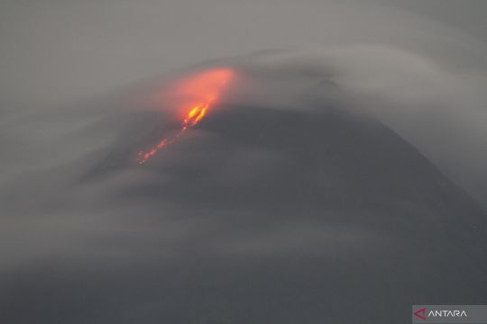 Kubah lava Gunung Merapi tumbuh hingga 10 ribu meter kubik per hari