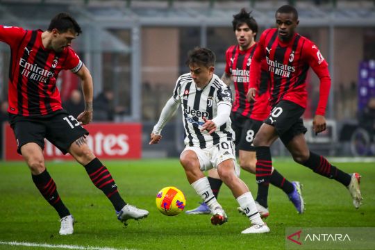 Liga Italia : Milan vs Juventus berakhir tanpa gol