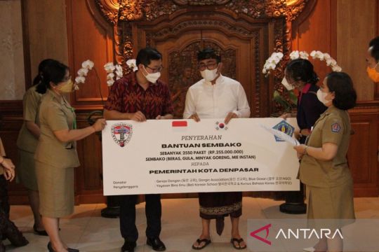 Pemkot Denpasar terima bantuan 2.550 paket sembako dari Korea Selatan