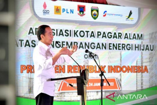Presiden Jokowi dorong Pagar Alam jadi kota pertama nol emisi di RI