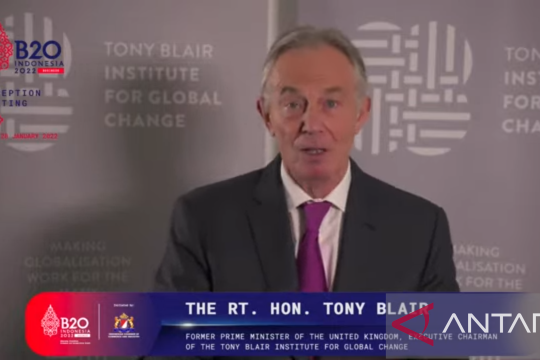 Presidensi G20 Indonesia diyakini Tony Blair dapat satukan dunia