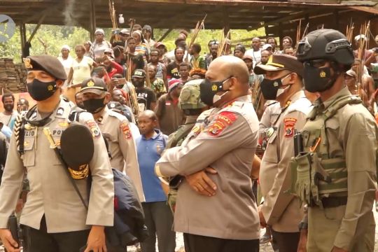 Polda Papua terjunkan 10 kompi Brimob amankan PSU Yalimo