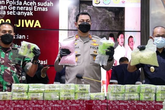 Polda Aceh kembali gagalkan penyelundupan narkoba jalur perairan