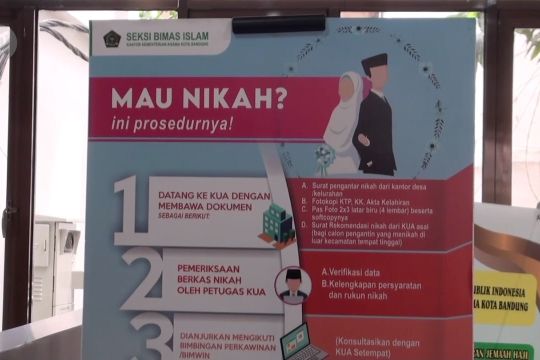 Warga Bandung kini bisa akad nikah gratis di kantor pemerintahan
