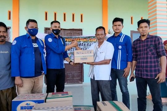 Jurnalis salurkan bantuan bagi korban banjir di Aceh Utara