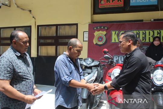 Polresta Banda Aceh kembalikan barang bukti kejahatan ke masyarakat