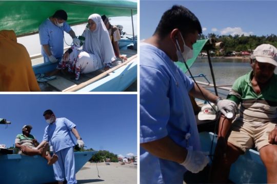 Pelayanan kesehatan di atas perahu bagi warga kepulauan
