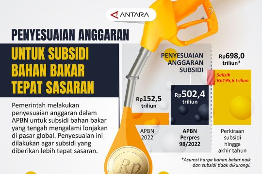 Penyesuaian anggaran untuk subsidi bahan bakal tepat sasaran