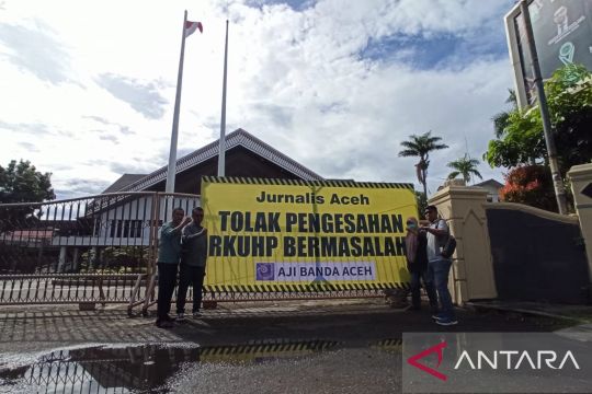 Jurnalis Aceh menolak pengesahan RKUHP karena kekang kebebasan pers