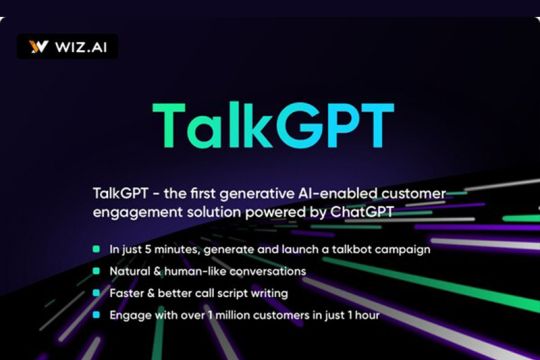 WIZ.AI lansir TalkGPT, solusi interaksi pelanggan pertama di ASEAN yang didukung ChatGPT untuk perusahaan