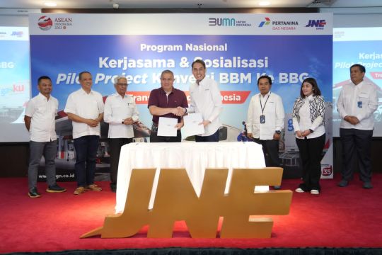 PGN Subholding Gas Pertamina gandeng JNE implementasikan konversi BBG