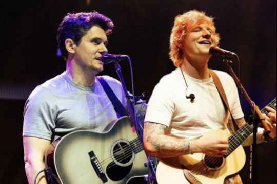 Ed Sheeran duet dengan John Mayer di acara amal untuk balas budi