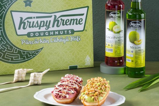 Krispy Kreme berkolaborasi dengan Marjan