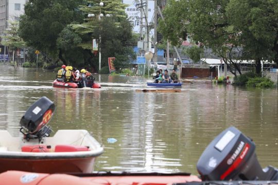 Provinsi Guangdong China relokasi 110.000 penduduk akibat hujan badai