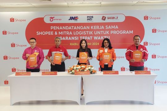 Empat perusahaan logistik komitmen dukung Shopee Garansi Tepat Waktu