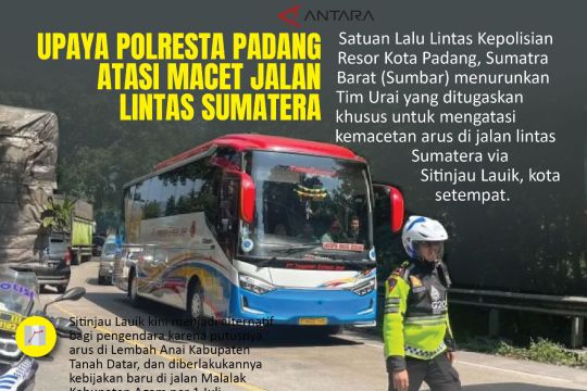 Upaya Polresta Padang atasi macet jalan lintas Sumatera