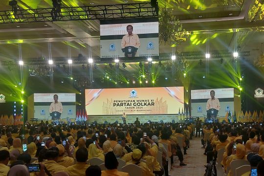 Jokowi dan Gibran hadiri penutupan Munas Golkar