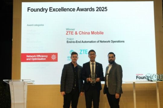 Solusi Kolaborasi Multiagen China Mobile dan ZTE Raih GSMA Foundry Network Efficiency and Optimisation Award
