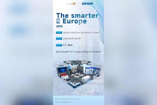 Desay Battery Hadirkan Berbagai Solusi Penyimpanan Energi Inovatif di the smarter E Europe 2025