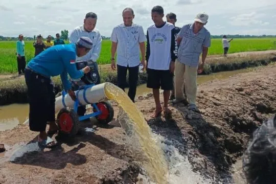 WPI tingkatkan produktivitas petani padi melalui pompanisasi