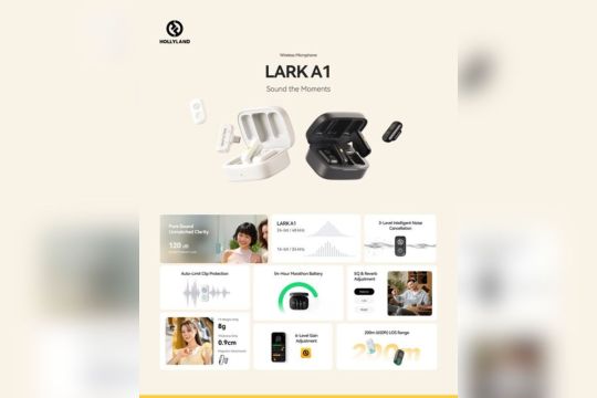 Hollyland Luncurkan Mikrofon Nirkabel LARK A1 Terbaru, Kombinasi Ideal antara Kualitas Audio Profesional dan Nilai Tambah Tinggi
