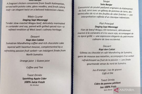 Istana sajikan sari apel, bukan alkohol saat jamu Presiden Macron