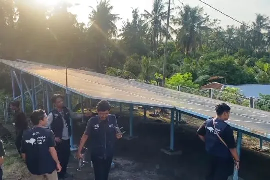 Warga Bondalem Buleleng nikmati air bersih dari sumur bor tenaga surya