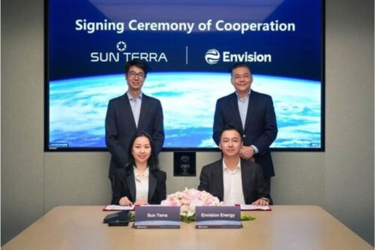 Envision Energy Berkolaborasi dengan SUN Terra, Bangun Ekosistem Penyimpanan Energi yang Mencakup Seluruh Nilai Industri
