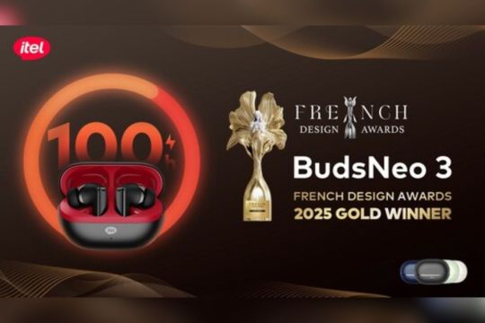 itel BudsNeo 3 Dinobatkan sebagai "Golden Winner" di French Design Awards Berkat Desain Trendi dan Pakai Baterai 100 Jam