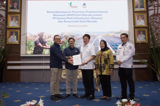 PT SMI salurkan Rp80 miliar ke Pemkot Manado untuk proyek SPAM