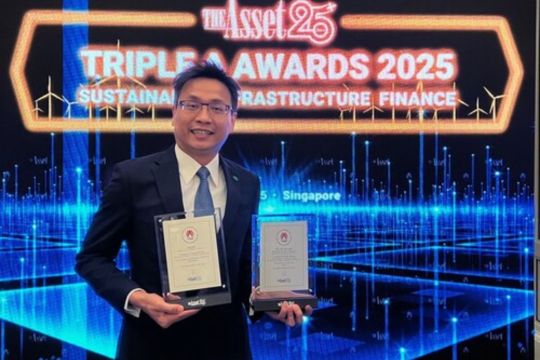 Cathay United Bank Hong Kong Branch Raih Dua Penghargaan Penting di Ajang Triple A Sustainable Infrastructure Awards