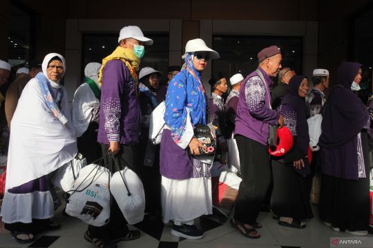 Kepulangan kloter terakhir jamaah haji Debarkasi Surabaya