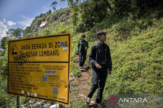 Peningkatan aktivitas kegempaan di Sesar Lembang