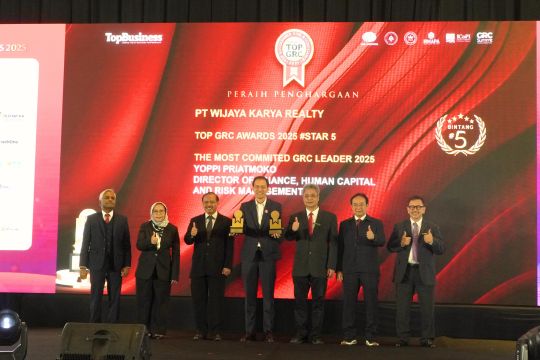 Teguhkan Komitmen pada Governance, Risk, & Compliance, WIKA Realty Borong Dua Penghargaan termasuk Predikat 5 Stars di TOP GRC Awards 2025