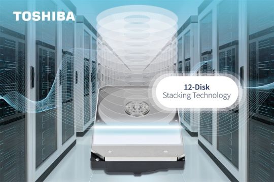 Toshiba Jadi Produsen Pertama yang Memverifikasi Teknologi "12-Disk Stacking" untuk "Hard Drive"