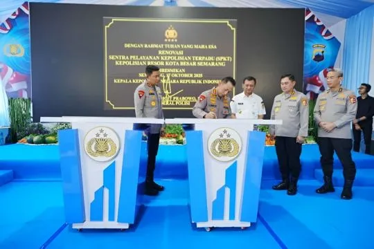 Kapolri resmikan 35 SPKT Polres di Jateng guna optimalkan pelayanan