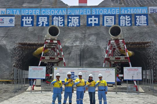 Bakar Semangat Tim, Dirops Dahana Kunjungi Site PLTA Upper Cisokan