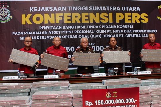 Kejati Sumut sita Rp150 M dari kasus korupsi penjualan aset PTPN I