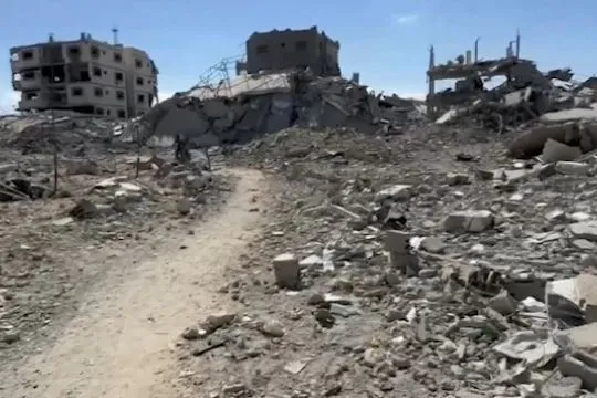 Gaza mulai bersihkan puing pascagencatan senjata