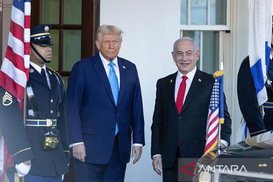 Cemas Israel ganggu proses damai Gaza, Trump akan temui Netanyahu