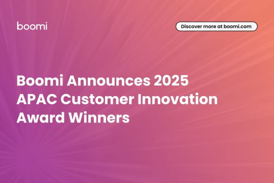 Boomi Umumkan Pemenang Asia Pacific Customer Innovation Award 2025