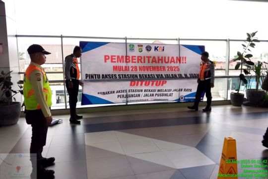 Pintu selatan Stasiun Bekasi bakal ditutup akhir November mendatang
