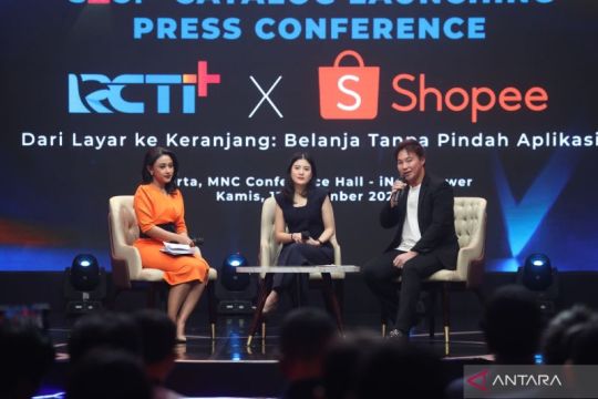 RCTI+ menjalin kerja sama dengan Shopee melalui fitur Shop+ Catalog