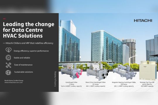 Solusi HVAC Hitachi Usung Kinerja Keberlanjutan untuk Industri Pusat Data yang tengah Berkembang Pesat